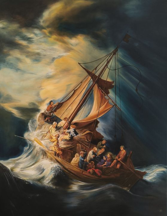 Burza na Jeziorze Galilejskim – Rembrandt van Rijn