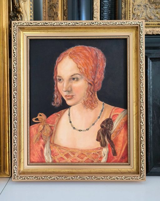 Prawdziwe wnętrze – Portret młodej Wenecjanki wg Albrechta Dürera